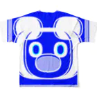 ✨🌈✨ユラクラカン🇯🇵 ✨🌈✨の🌈ʕ•ᴥ•ʔ KUMAZUKIN 🌈ʕ•ᴥ•ʔ 青空ブルーバージョン  フルグラフィックTシャツの背面