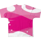 キイフォルダ／kiifolderのピンクPINK All-Over Print T-Shirt :back