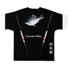 G-HERRINGのGYOTAKU OHBA（へら鮒） フルグラフィックTシャツの背面