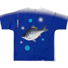 G-HERRINGのGYOTAKU OHBA（へら鮒） フルグラフィックTシャツの背面