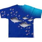 G-HERRINGのGYOTAKU OHBA（へら鮒） フルグラフィックTシャツの背面