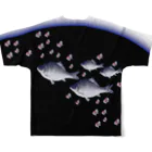 G-HERRINGのGYOTAKU OHBA（へら鮒） フルグラフィックTシャツの背面