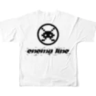 ENEMYLINEstoreの【SUZURI限定】ENEMY LINE ゲーミングロゴ フルグラフィックTシャツの背面