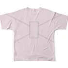 rilybiiのピンクリボン All-Over Print T-Shirt :back