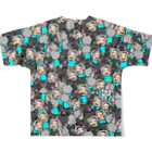 親父と猫のるるの親父と猫と…？？ All-Over Print T-Shirt :back