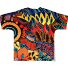 Erika_ArtistryのPsychede Calico #3 (サイケデ キャリコ) All-Over Print T-Shirt :back