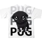 furebuhi　clubのグラフィックPUG！ フルグラフィックTシャツの背面