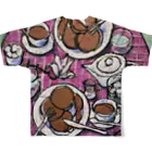 HAYATO-TのEarly spring lunch All-Over Print T-Shirt :back