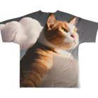 献血するドラキュラの大冒険シリーズ All-Over Print T-Shirt :back