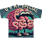 ノイトランナウェイの SPECIALZ BRAIN フルグラフィックTシャツの背面