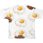 ARiGaTooの朝食の目玉焼き All-Over Print T-Shirt :back