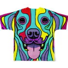 nakagawa-kikakuの奇抜なアート風の可愛い犬のグッズ All-Over Print T-Shirt :back