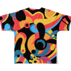 MangMARUのカラフルなグラフィティイラスト All-Over Print T-Shirt :back