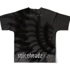 spiceheadz EZO スパイスヘッズエゾのspiceheadz EZO モノトーン All-Over Print T-Shirt :back