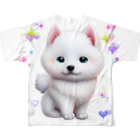 soramame1119の紀州犬のネネちゃん フルグラフィックTシャツの背面