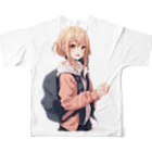 kazoku5のツンデレ女子 フルグラフィックTシャツの背面