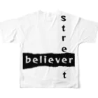 じょいちぃのStreet believer フルグラフィックTシャツの背面