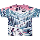 REN_1の雪の楽園 フルグラフィックTシャツの背面