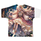 Sesilionの星の精霊の夜舞 Dance of the Star Spirit All-Over Print T-Shirt :back