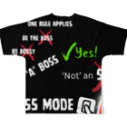 WizardWearのBOSS mode ON フルグラフィックTシャツの背面