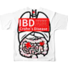 大逆天 Daigyakuten-onlineのクローン病患者が作るIBDシリーズ All-Over Print T-Shirt :back
