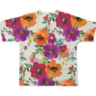 Nature’s Bloom のflower（P22-p2） All-Over Print T-Shirt :back