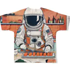 宇宙開発デザイン科のスペースクッキング 寿司編 All-Over Print T-Shirt :back
