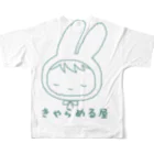 きゃらめる屋のmel chan フルグラフィックTシャツの背面