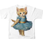 ハッピー・ディライト・ストアのバレリーナの子猫 All-Over Print T-Shirt :back