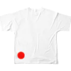 卯佐屋雄誠堂(オフィス222)の 日本代表シンボル「日の丸」 All-Over Print T-Shirt :back