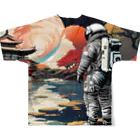 宇宙開発デザイン科の惑星『京都』 All-Over Print T-Shirt :back