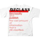 PALA's SHOP　cool、シュール、古風、和風、のDECLASS フルグラフィックTシャツの背面