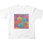 garireoの犬の仲間たち All-Over Print T-Shirt :back