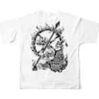 Climb Artの毘沙門レオパ All-Over Print T-Shirt :back