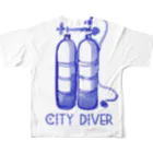 cloud 7のCITY DIVE All-Over Print T-Shirt :back