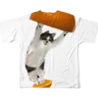 ALOHAの元野良猫 フルグラフィックTシャツの背面