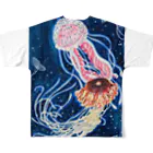 JapaneseArt Yui Shopの海月のワルツ All-Over Print T-Shirt :back