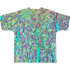 水草のサイケデリックな林 Ⅲ フルグラフィックTシャツの背面