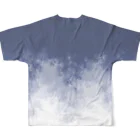 dizzyのWillow (Blue gray) フルグラフィックTシャツの背面