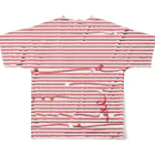 dizzyのRed Stripes フルグラフィックTシャツの背面