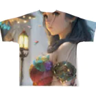 💖宇宙整体♪🌈♪こころからだチャンネル♪💖のDedicate love to convey your feelings All-Over Print T-Shirt :back