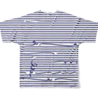 dizzyのNavy Stripes 2 All-Over Print T-Shirt :back