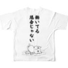 鯨坂商会の寝てるネコ フルグラフィックTシャツの背面