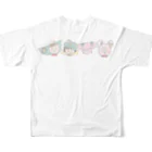 びーんずしょっぷのBころころ フルグラフィックTシャツの背面