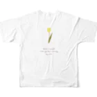 rilybiiの🍋 antique lemon yellow . フルグラフィックTシャツの背面