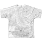 ｶﾞﾃﾝ・キノシタのグッズの作者の顔面 All-Over Print T-Shirt :back