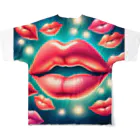 　Mtスペースの唇 All-Over Print T-Shirt :back