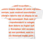 TATEYAMAのDUMMY TEXT フルグラフィックTシャツの背面