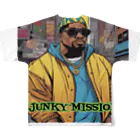 junky-missionのjunky mission collection フルグラフィックTシャツの背面