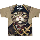 Jj-O_O-Jjの猫海賊団シリーズ★バロン船長 All-Over Print T-Shirt :back